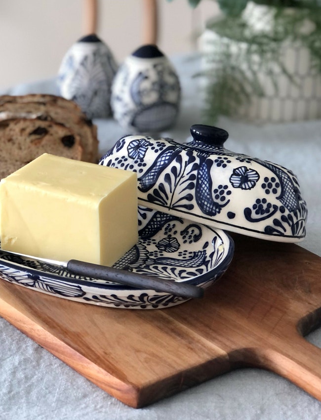Handmade butter dish
