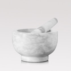 Marble mortar and pestle