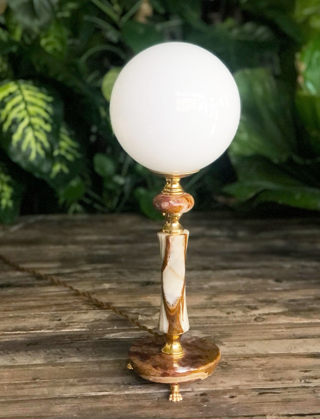 Upcycled vintage table lamp