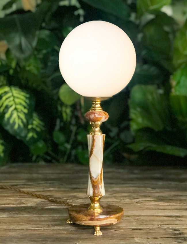 Upcycled vintage table lamp