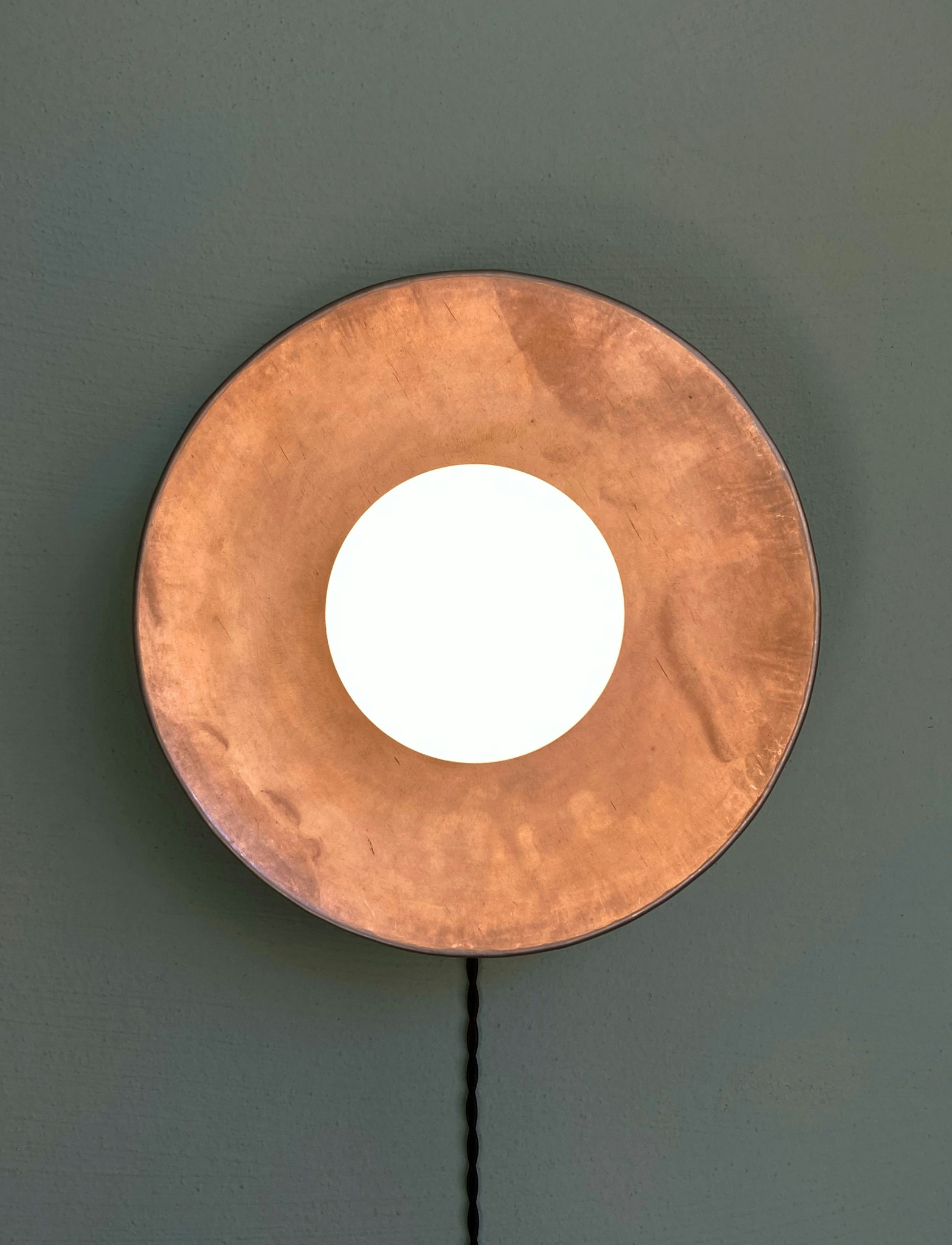 Nickel wall light