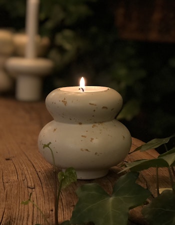 Soapstone candle holder