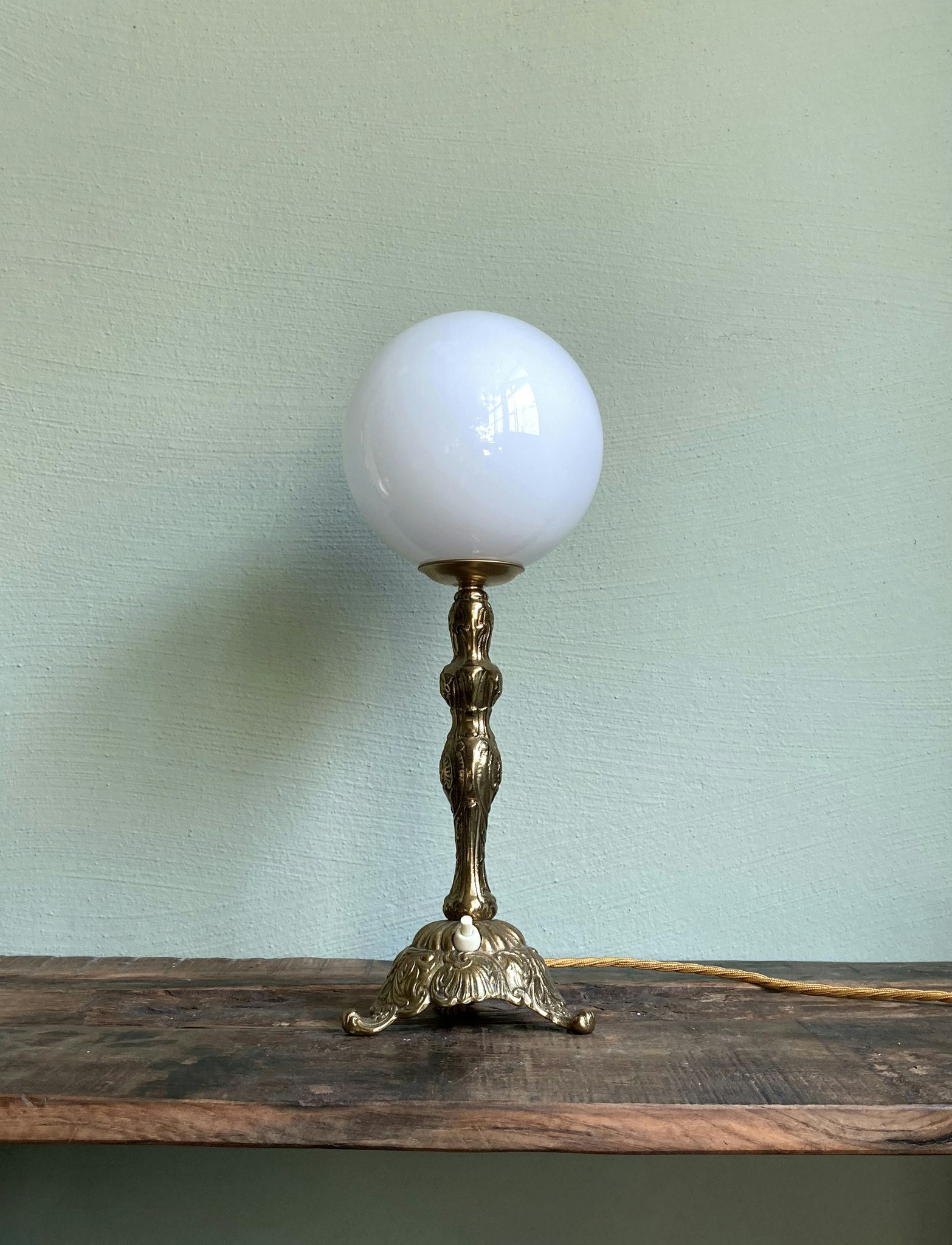 Upcycled vintage table lamp