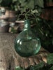Green bottle vase