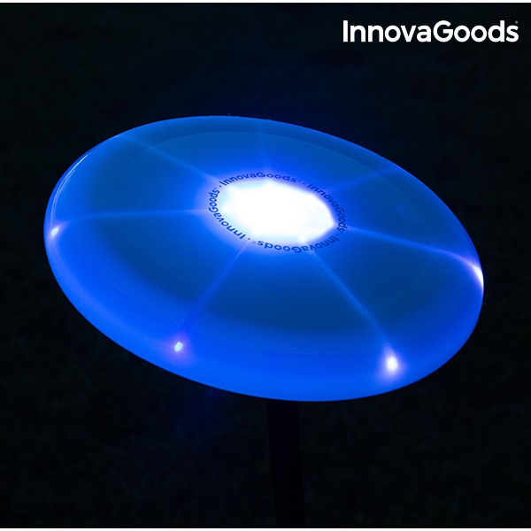Multifärgad LED-belyst Frisbee