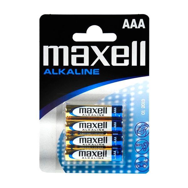 Alkaliska Batterier MAXELL AAA 1,5 V (4-pack)