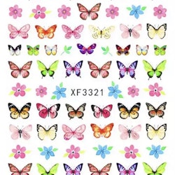 Nail stickers, fjärilar