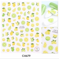Nail stickers, citron
