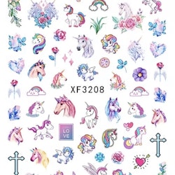 Nail stickers, unicorn