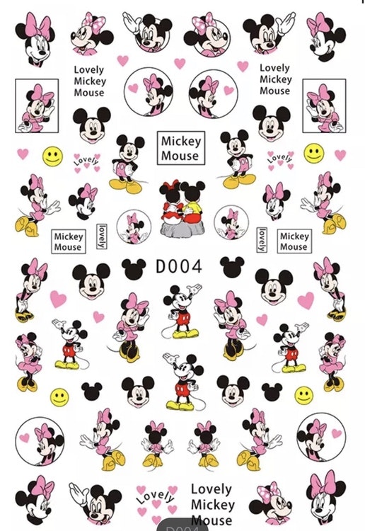 Nail stickers minney mouse