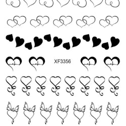 Nail stickers hjärtan