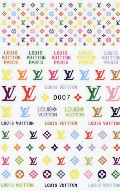Nail stickers LV färg - By Idas.naglar