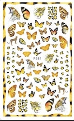 Nail stickers Xl fjärilar leo