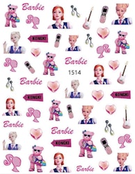 Nail stickers barbie björn