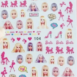 Nail stickers barbie