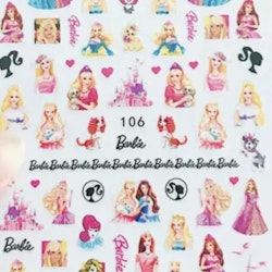 Nail stickers barbie princess