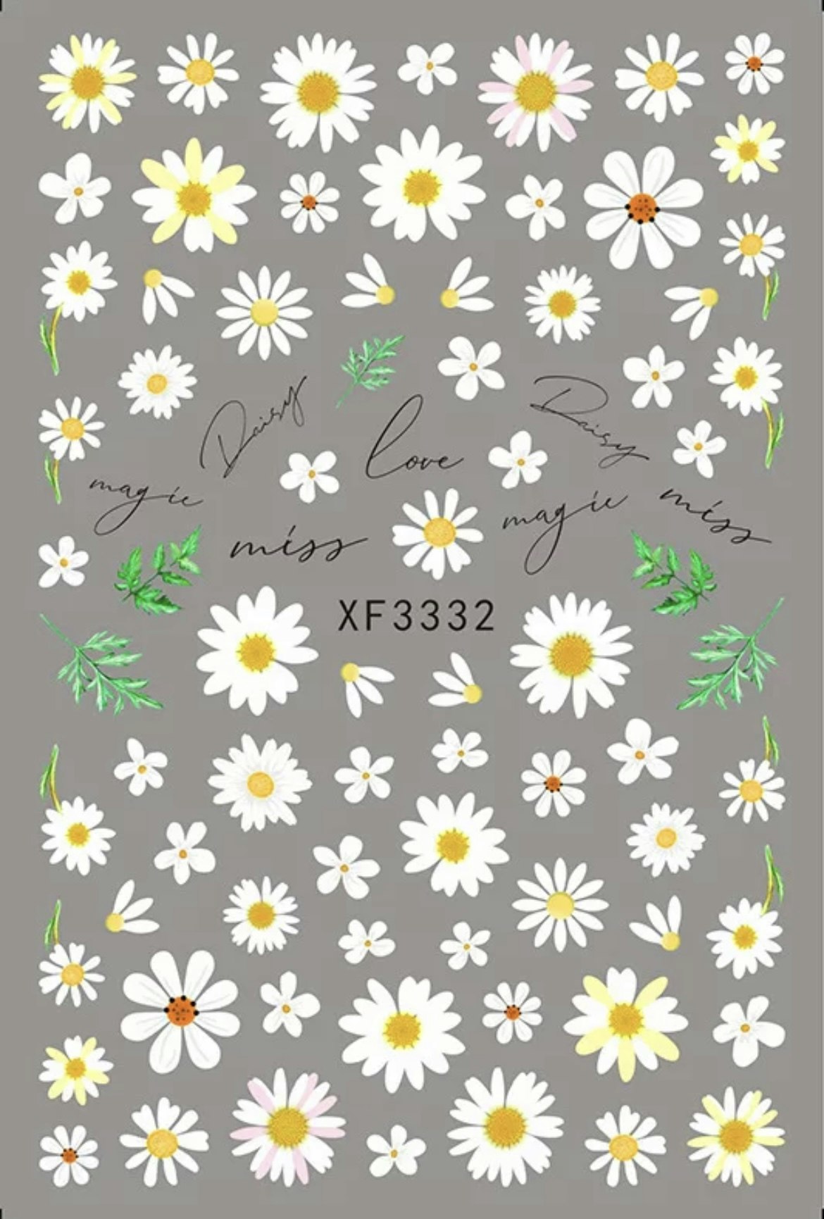 Nail stickers daisy