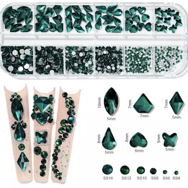 Lyx kristaller medium Emerald