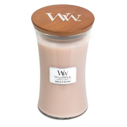 WoodWick - Vanilla & Sea Salt - Stort Doftljus
