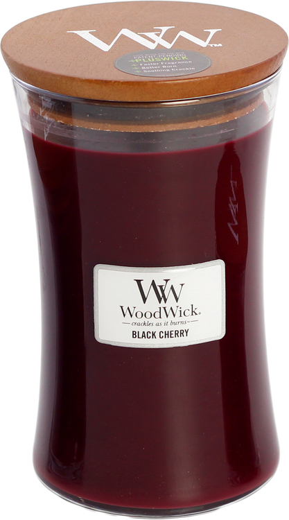 WoodWick - Black Cherry - Stort Doftljus