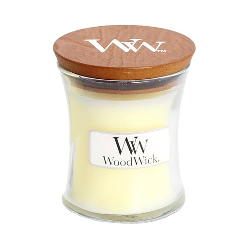 WoodWick - Linen (Nytvättat linne) - Litet Doftljus