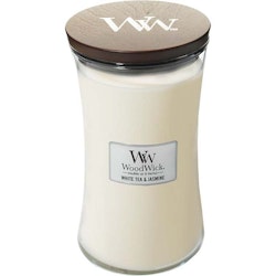 WoodWick - White tea & jasmine - Stort Doftljus