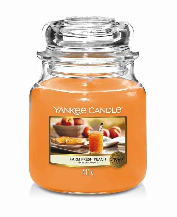 Yankee Candle - Farm Fresh Peach - Mellan doftljus