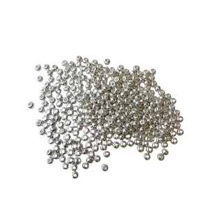 Seed beads silver 3x2mm 10g