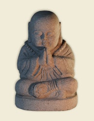 Sittande Buddha i granit 35cm