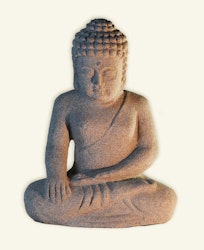 Sittande Buddha i granit 35cm