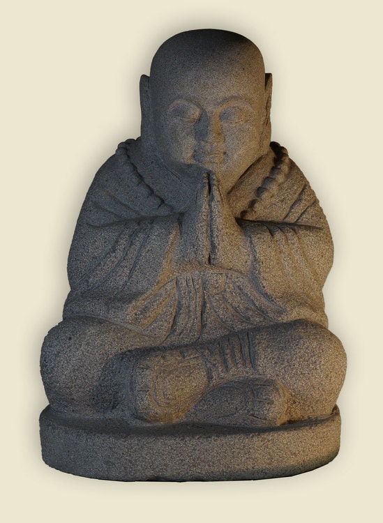 Sittande Buddha i granit 60cm