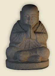 Sittande Buddha i granit 60cm