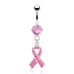 Navelpiercing think pink