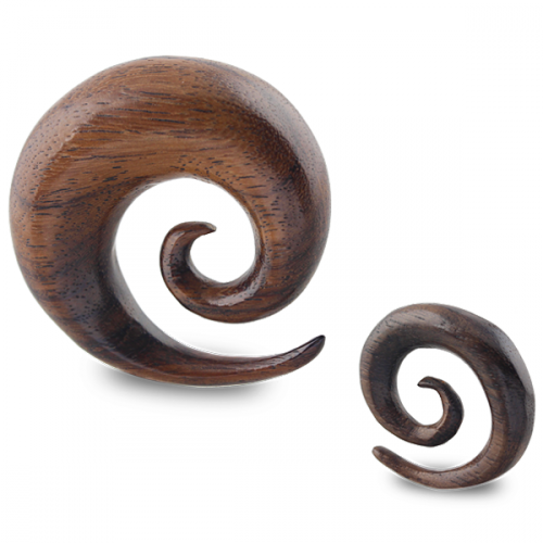 Tiki wood spiral