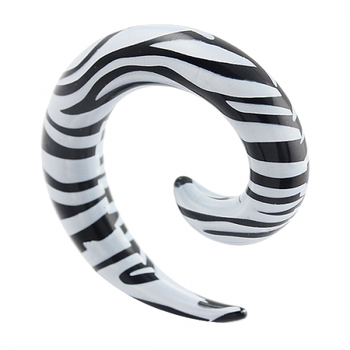 Zebra-randig spiral