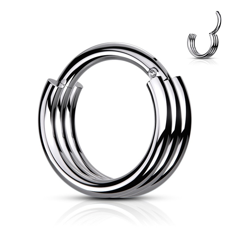 Piercingring 3 dubbel