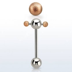 Tungpiercing ball spinner med exolerade bollar