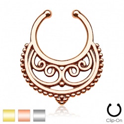 Fake septum med ornament