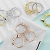 3 pack med septum ringar plus en gratis retainer