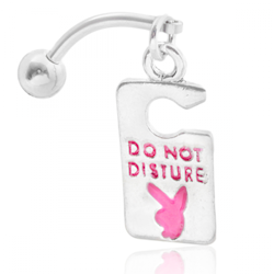 Omvänd navelpiercing "Do not disturb" med kanin