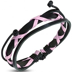 Justerbart armband rosa