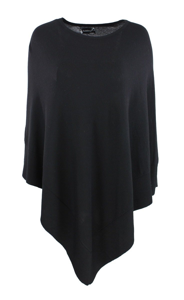 stickad poncho från boheme