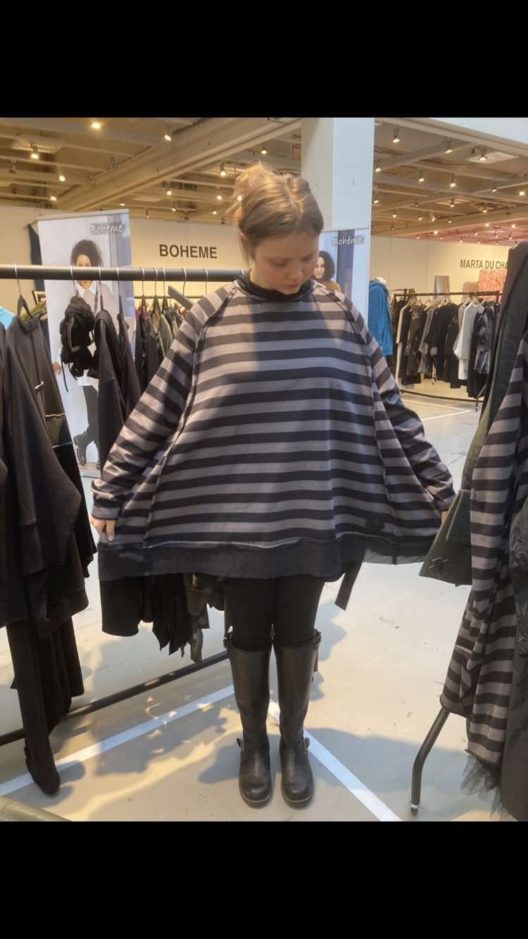 randig jerseytunika från plü