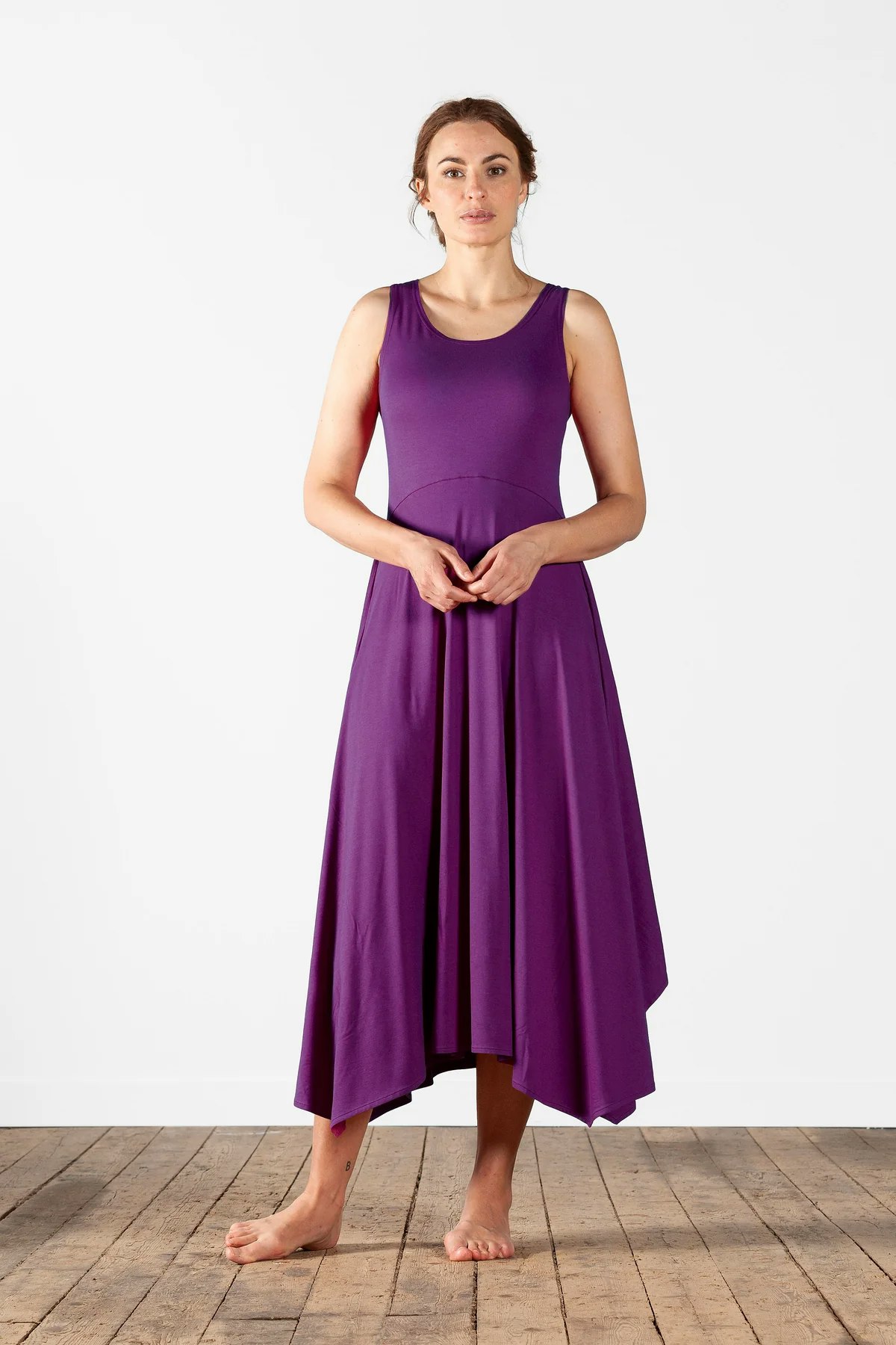 Olars ulla klänning lila jersey