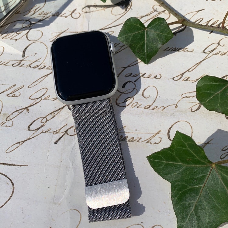 Apple Watch armband Milanesisk loop - silver