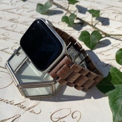Apple Watch armband i trä - coffee