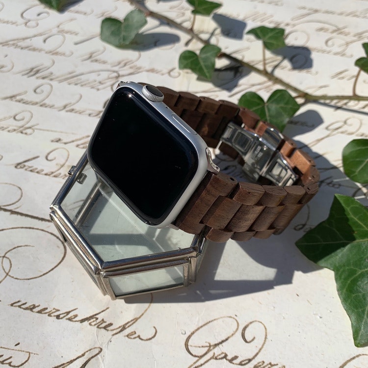 Apple Watch armband i trä - coffee