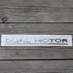 Dekal Dual Motor, silver - Tesla Model 3/S/X/Y