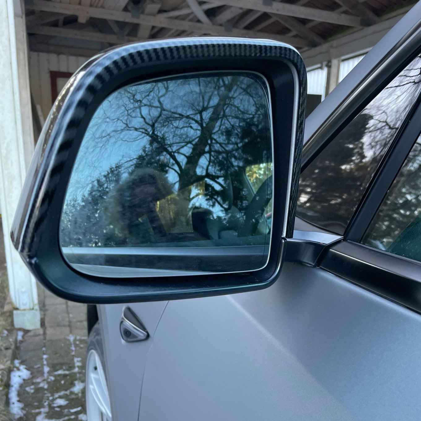 Kåpor till backspeglarna, glossy carbon fiber - Tesla Model Y