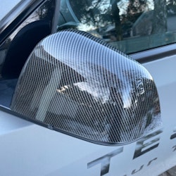 Kåpor till backspeglarna, glossy carbon fiber - Tesla Model Y